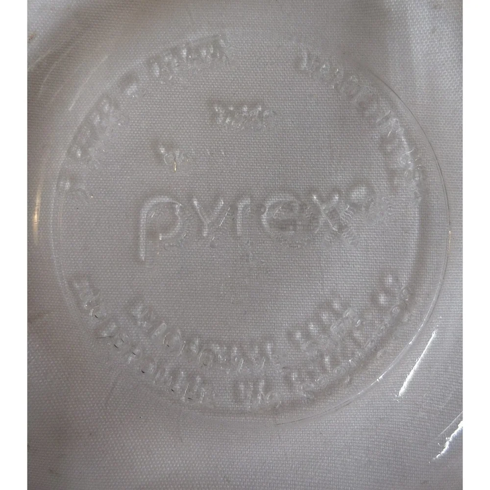 Vintage Pyrex Clear Glass Storage Dishes Round Lot of 3 Cups 7200 7201 USA